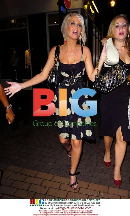 Girls Aloud's Sarah Harding leaving clubs in London