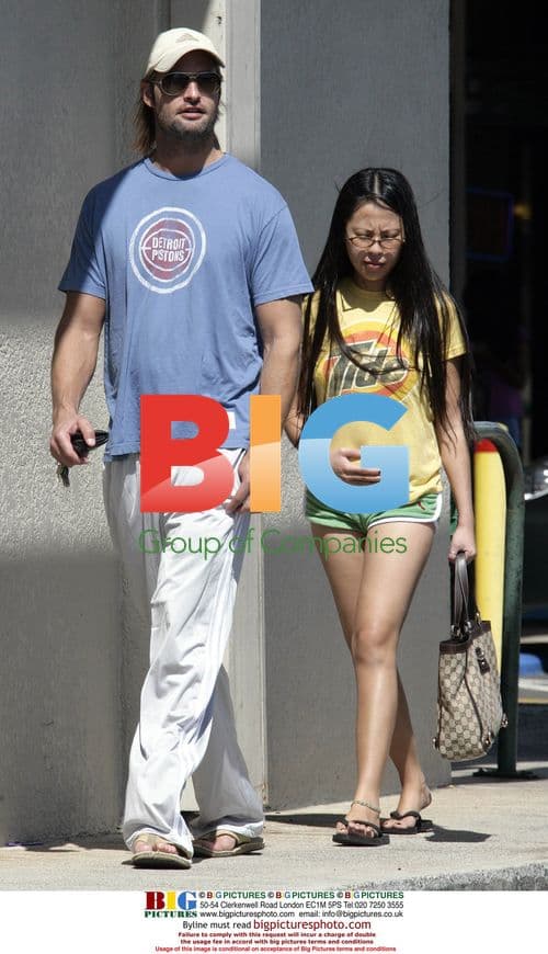 Josh Holloway and wife Yessica Kumala in Hawaii