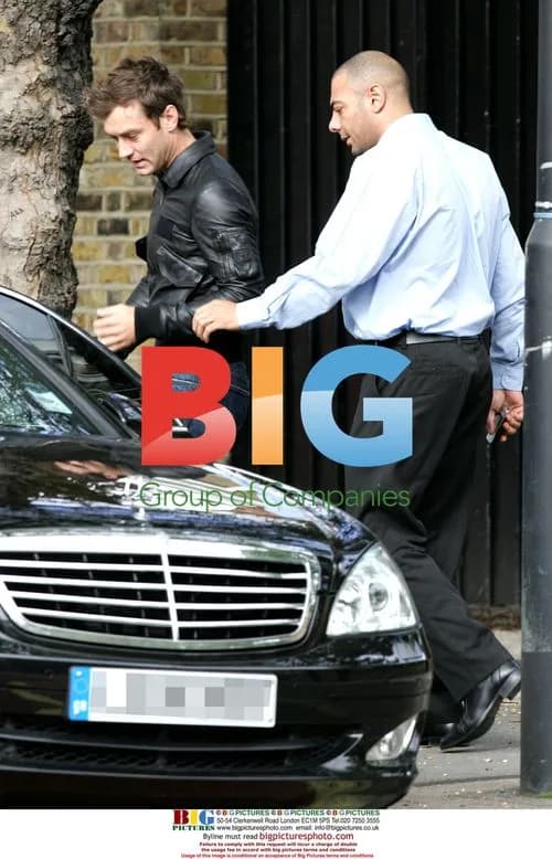 Jude Law leaving home in London