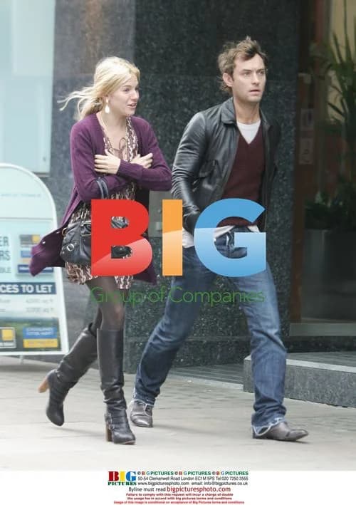 Jude Law and Sienna Miller together in London