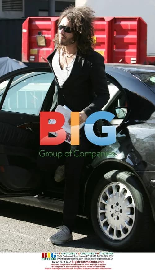 Russell Brand arrives at MTV Studios