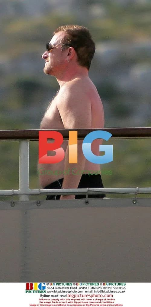 Bono Vox on Holiday in Croatia with Wife