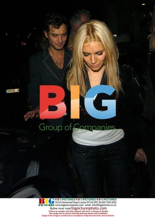 Sienna Miller and Jude Law at Pepe Jeans and Groucho Club