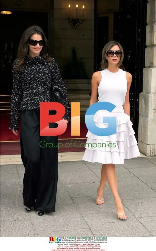 Victoria Beckham and Katie Holmes at Chanel Fashion Show