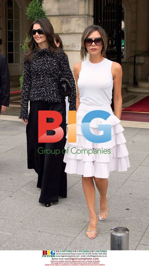 Victoria Beckham and Katie Holmes at Chanel Show