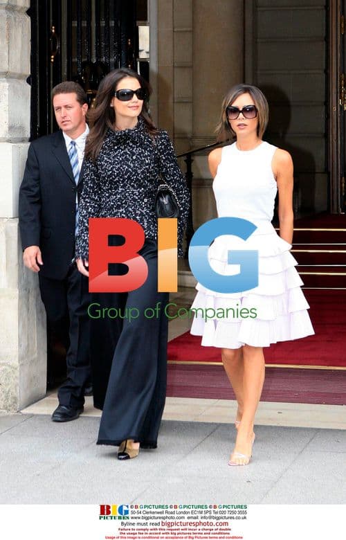 Victoria Beckham and Katie Holmes at Chanel Show