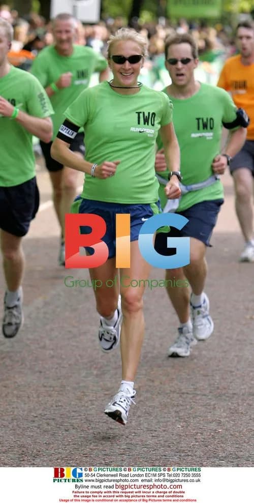 Paula Radcliffe and Sebastian Coe at Nike Run London 2006
