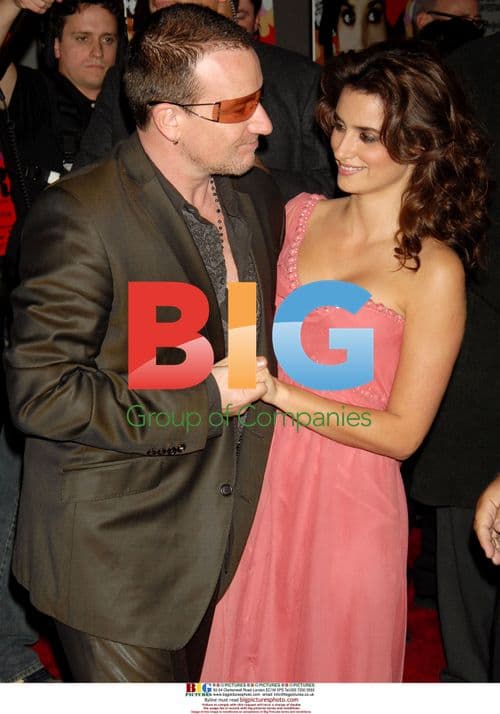 BONO and Penelope Cruz at 'Volver' screening