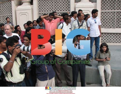 Brad Pitt and Angelina Jolie with Maddox in India