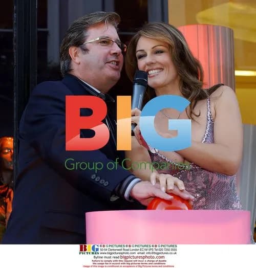 Elizabeth Hurley and Gerry Ryan Turn Dublin Store Pink