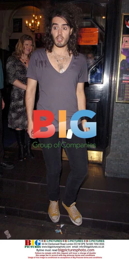 Russell Brand Leaves Shepherds Bush Empire