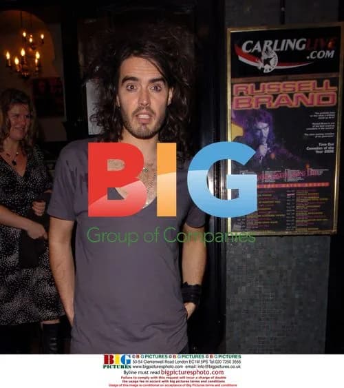 Russell Brand Leaves Shepherds Bush Empire