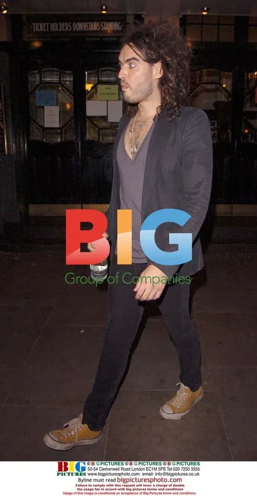 Russell Brand Leaves Shepherds Bush Empire