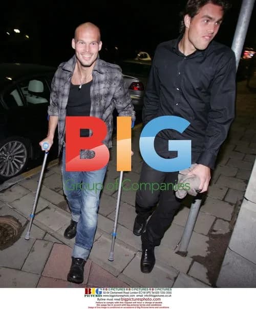 Injured Footballers Celebrate Swedish Victory