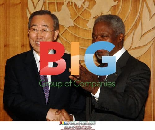 Ban Ki-Moon Meets Kofi Annan