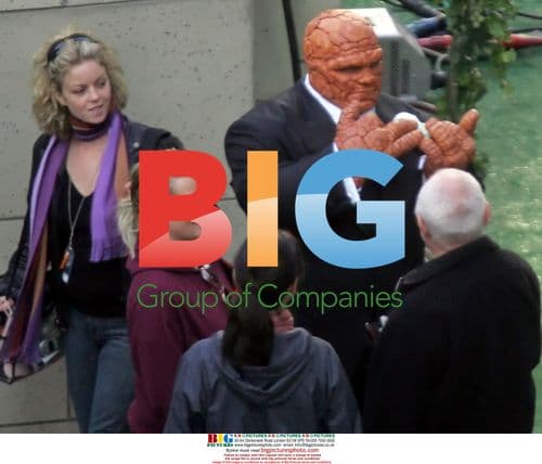 Jessica Alba on set of Fantastic Four: Rise of the Silver Surfer