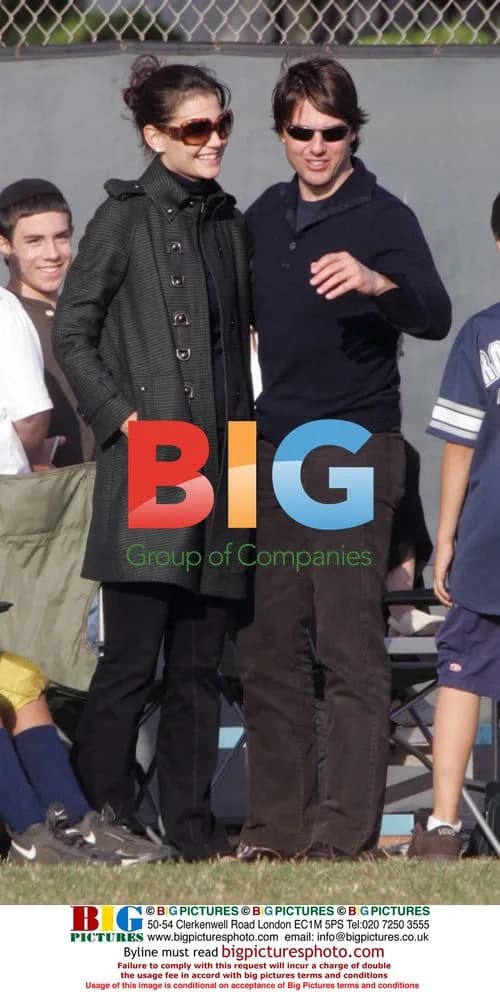 Katie Holmes and Tom Cruise at Isabella's Football Match