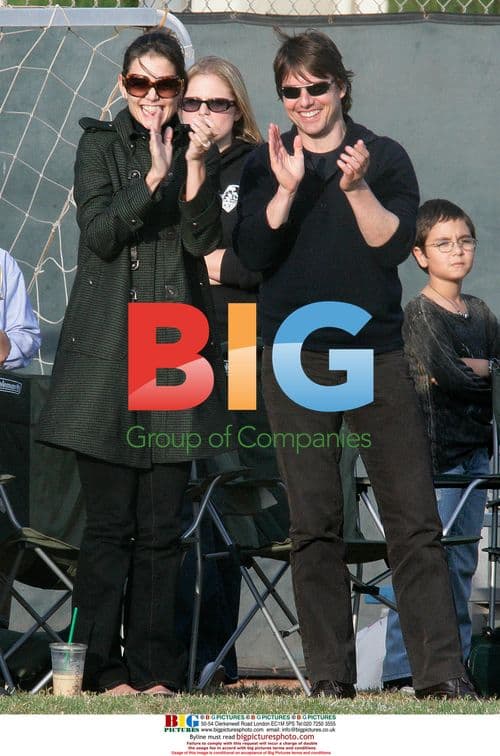 Tom Cruise and Katie Holmes at daughter's soccer match