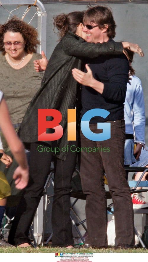 Tom Cruise and Katie Holmes at daughter's soccer match