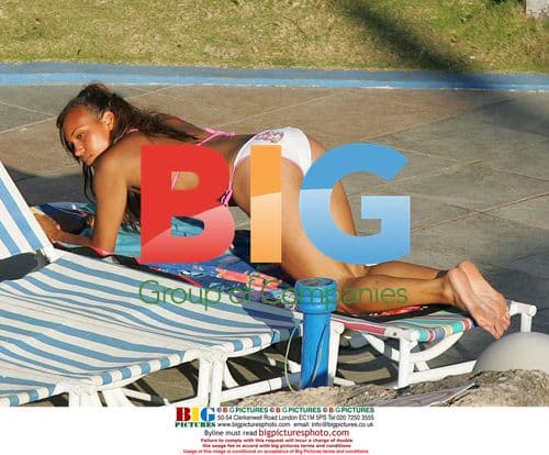 Javine Relaxing on Sunlounger in Cuba