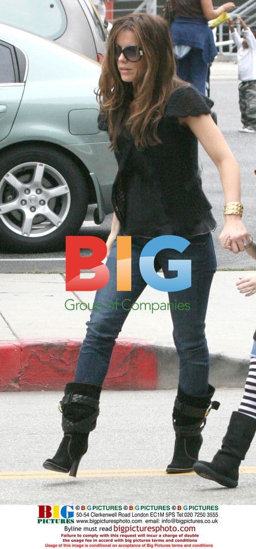 Kate Beckinsale and daughter Lily shopping