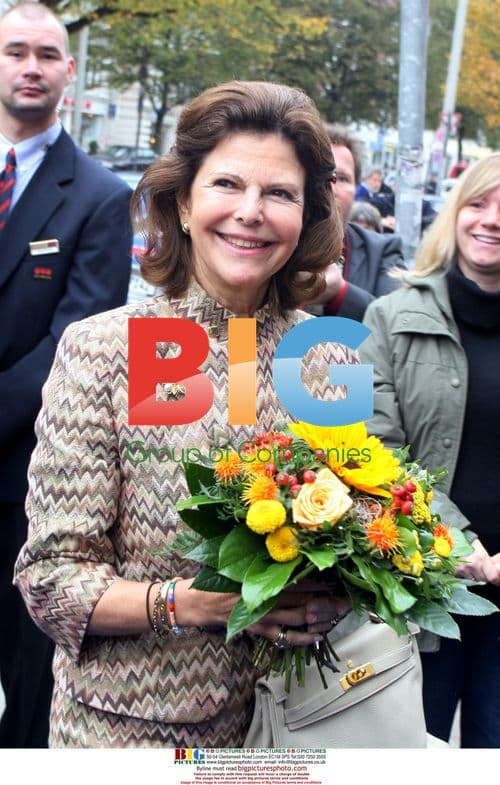 Queen Silvia of Sweden at Museum Visit