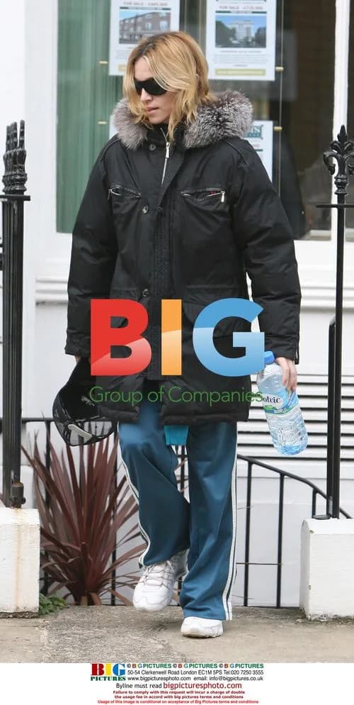 Madonna leaves gym after son's arrival in London