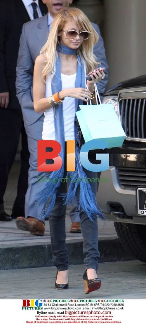 Nicole Richie at Four Seasons with Benny Medina