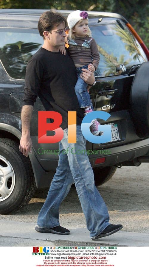 Denise Richards and Charlie Sheen's Family Day