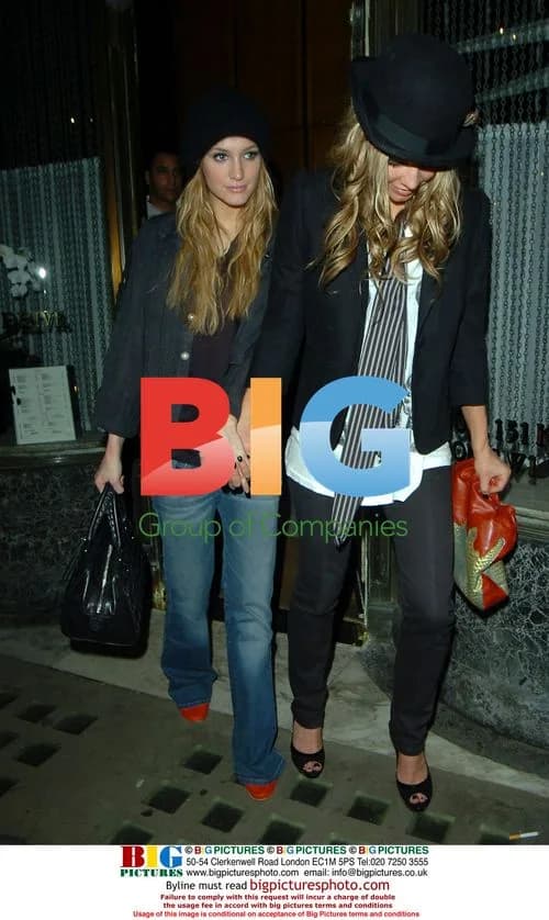 Ashlee Simpson and Fergie Dine Out in London