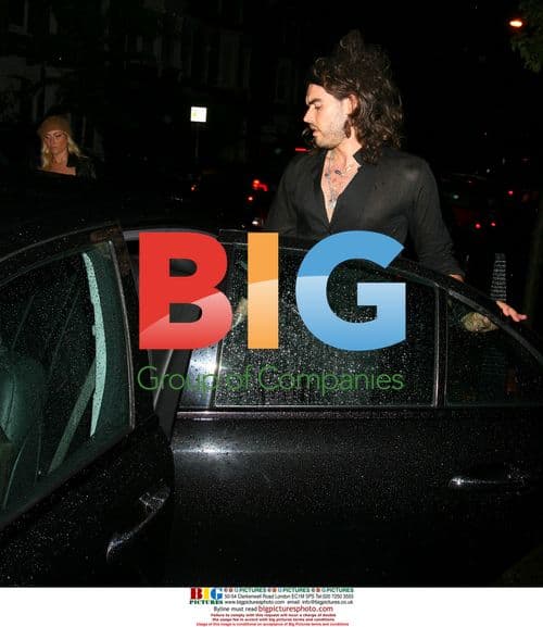 Coralie arrives at Russell Brand's London home for date