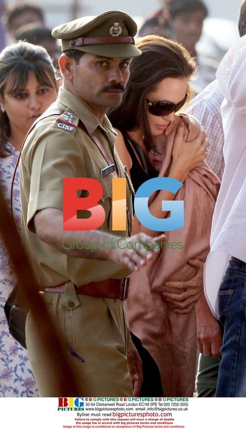 Angelina Jolie and Daughter Shiloh in India