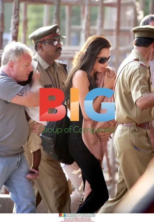 Angelina Jolie and Daughter in India