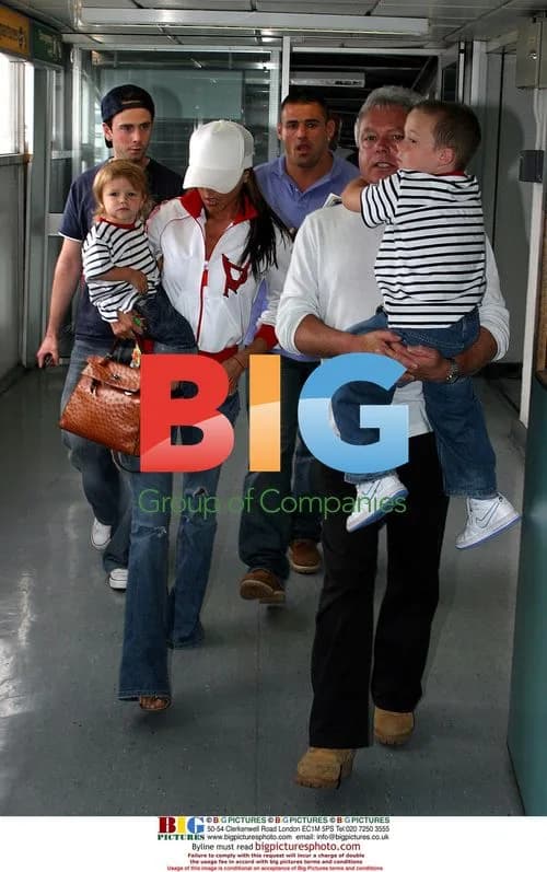 Beckham Family Returns from Euro 2004