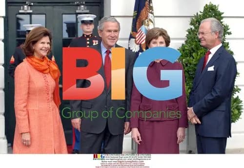 Bush Greets Swedish Royalty at White House