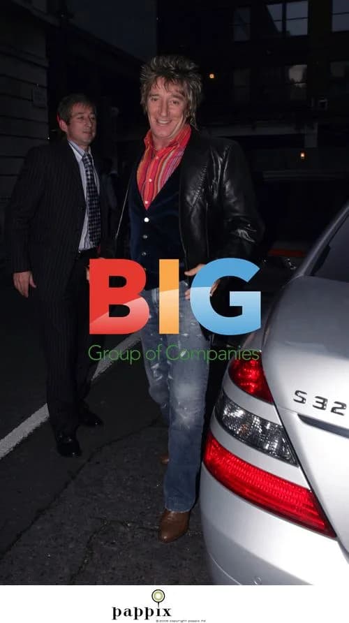Rod Stewart Leaves Radio 2 in London