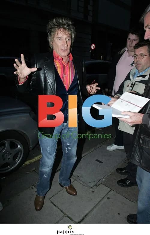 Rod Stewart Leaves Radio 2 in London