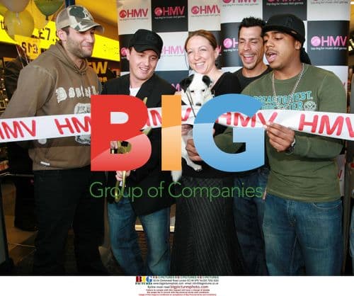 Boyband 'Upper Street' open new HMV store