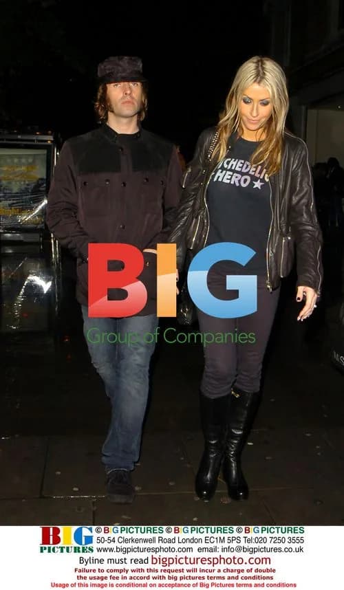Nicole Appleton and Liam Gallagher at Shepherds Bush Pavilion