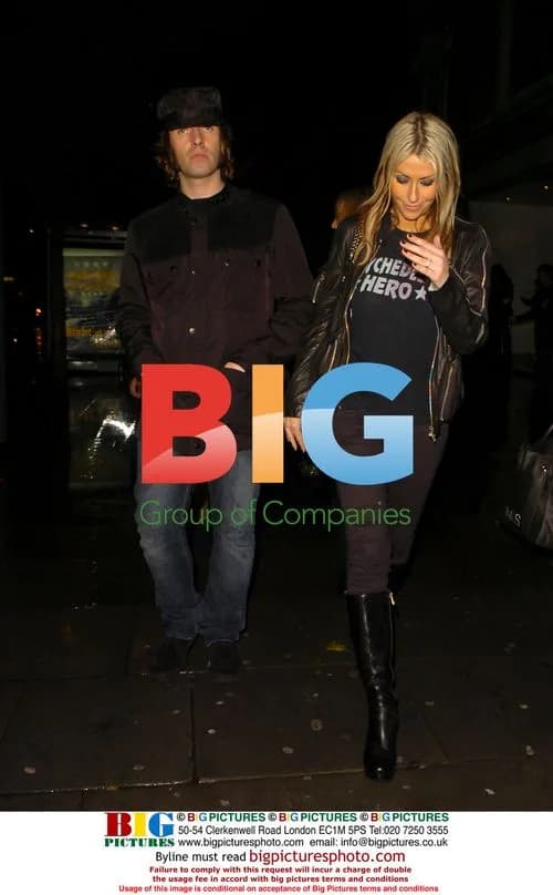 Nicole Appleton and Liam Gallagher Leaving Music Venue