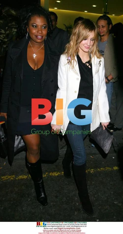 Ashlee Simpson and Brenda Edwards at London Nightclub