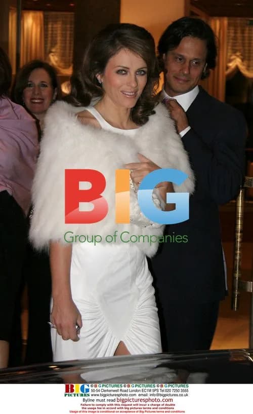 Elizabeth Hurley and Arun Nayar Leaving Hotel