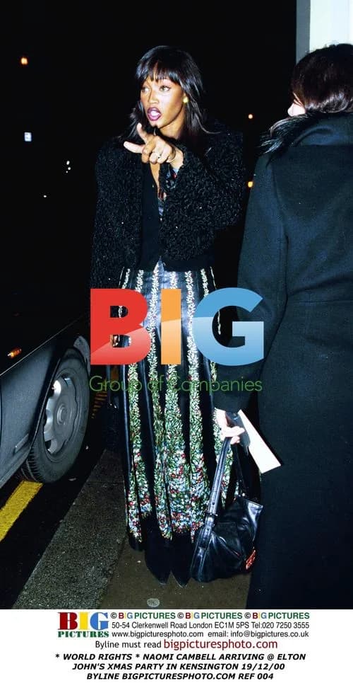 Naomi Campbell at Elton John's Christmas Party