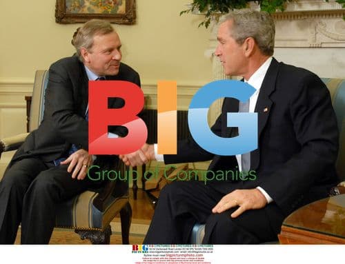 U.S. President Bush Meets NATO Secretary-General