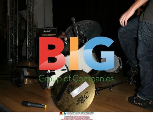 Lil Chris smashes drum kit on stage