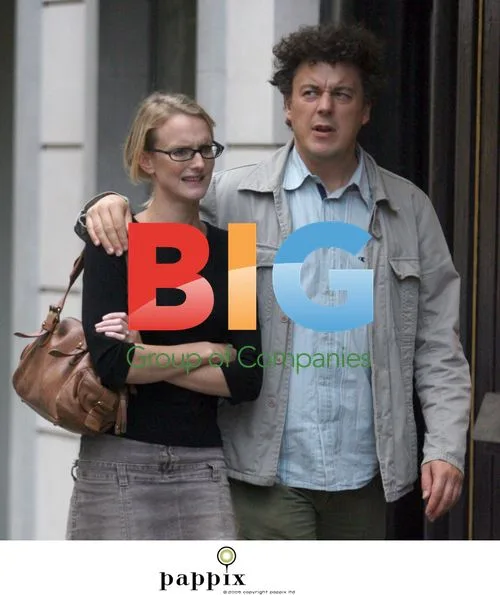 Alan Davies and Fiancee Katie Maskell Stroll in London