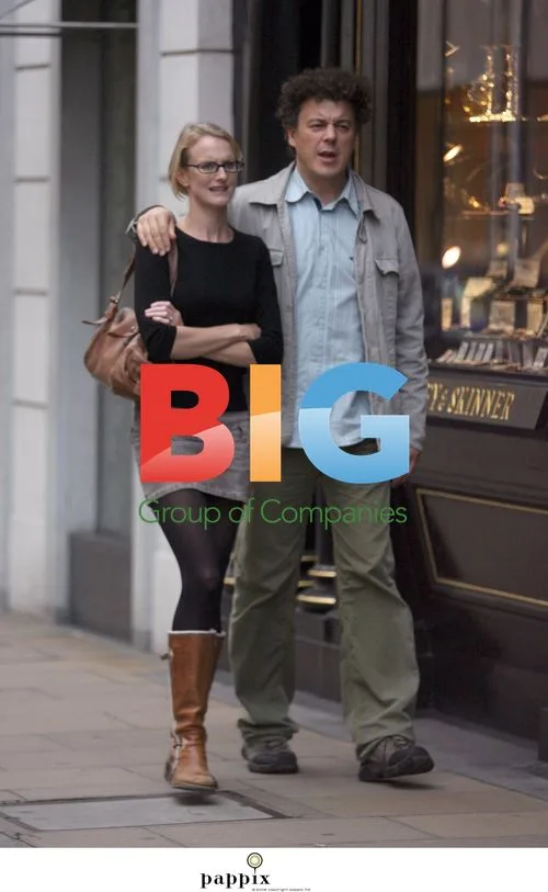 Alan Davies and Fiancee Spotted in London