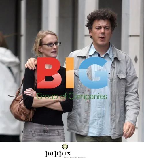 Alan Davies and Fiancée Spotted with Retro Hairdos