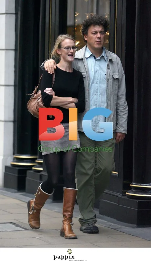 Alan Davies and Fiancée Spotted with Retro Hairstyles