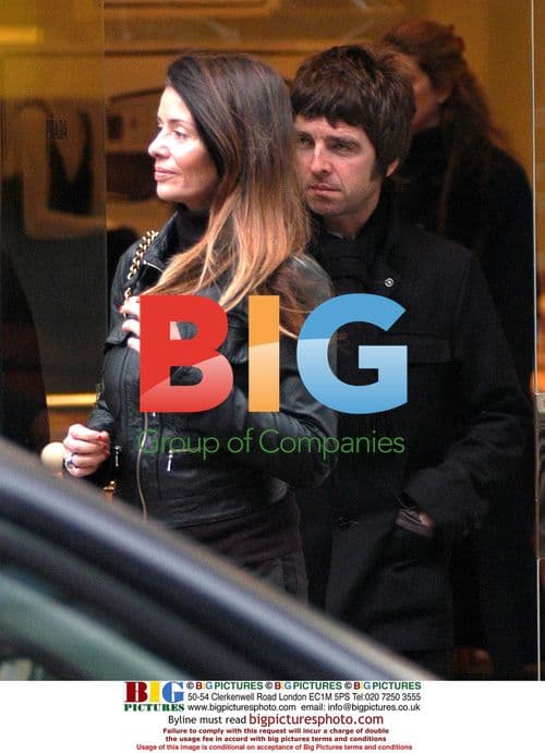 Noel Gallagher and Sara McDonald shopping